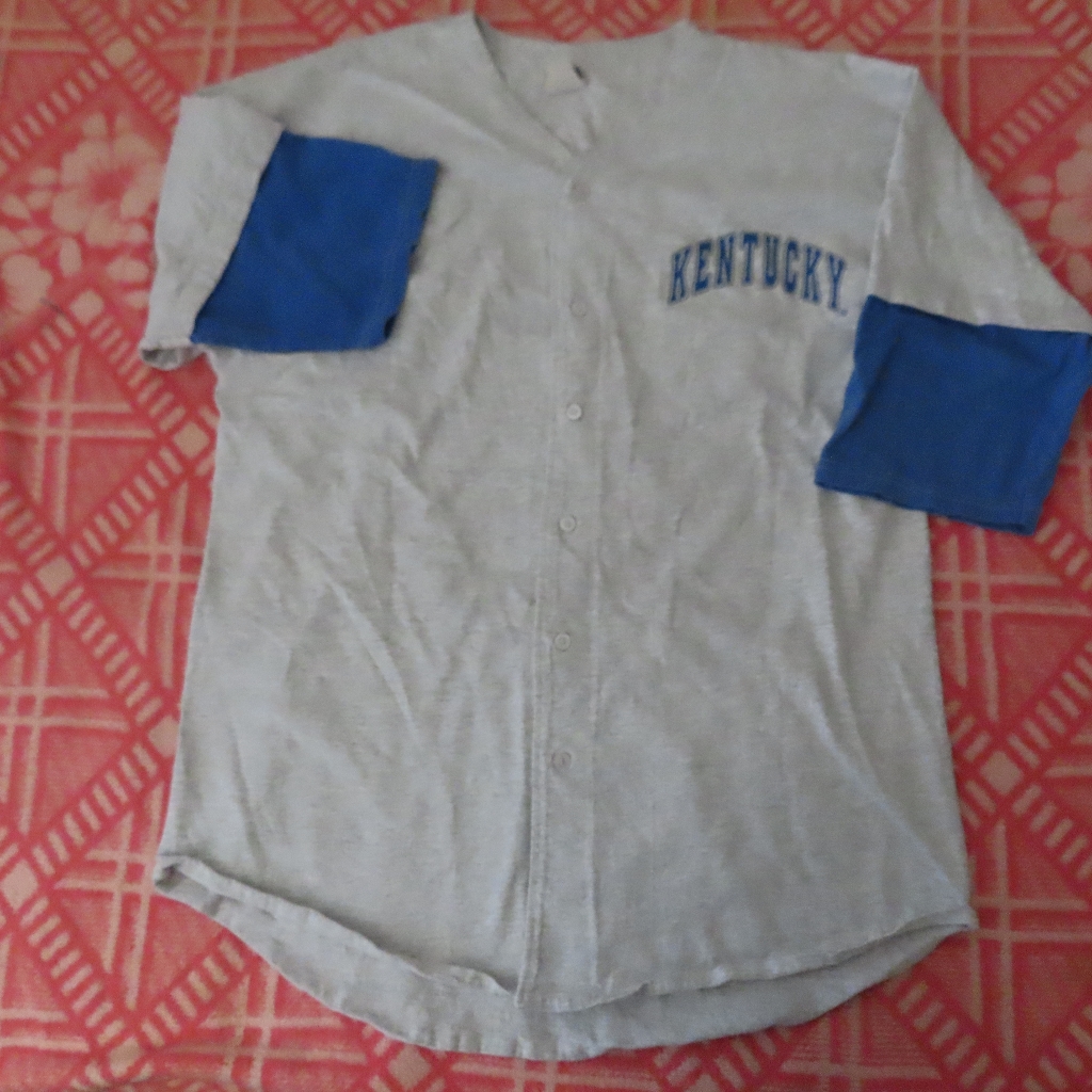 Vintage Rare Quitman Usa Kentucky Wildcats Baseball Jersey Xl
